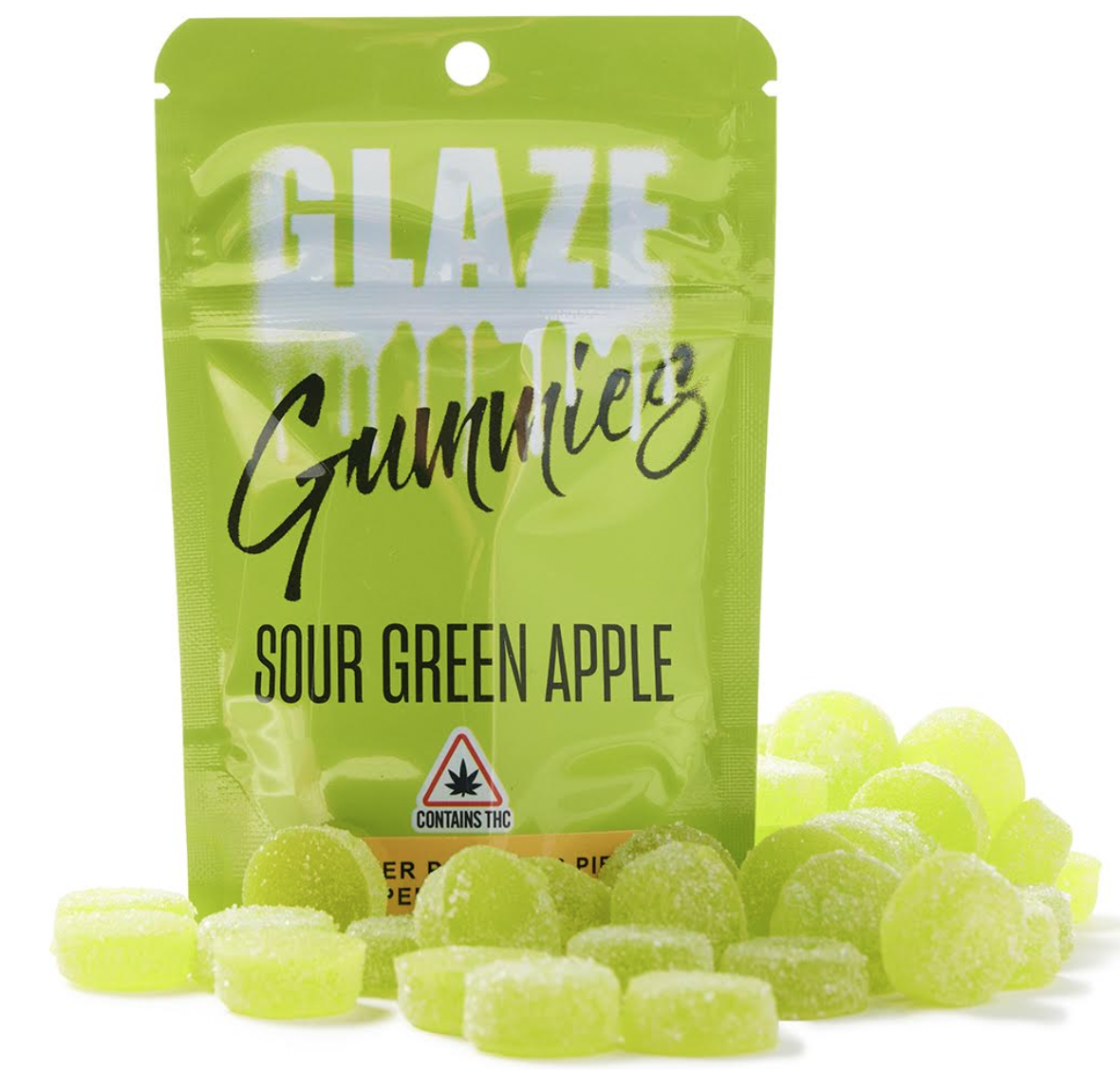 Glaze Sour Green Apple Gummies