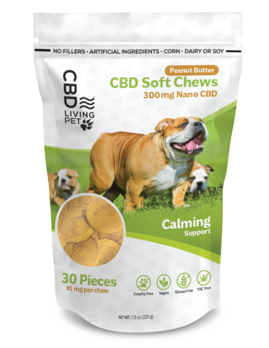 CBD Living Peanut Butter Calming Dog Chews