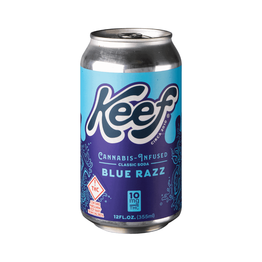 Keef Cola Soda Blue Razz Single Can