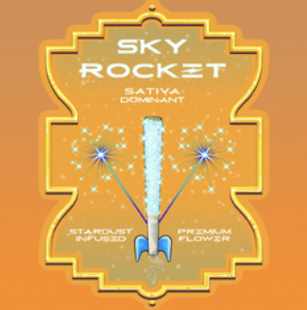 Blue Sky Pineapple Muffin Sky Rocket Pre-Roll