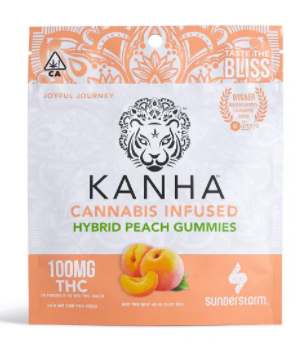 Kanha Gummies Peach Hybrid