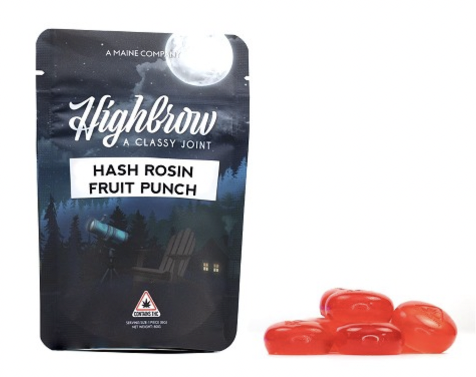 Highbrow Fruit Punch Hash Rosin Gummies