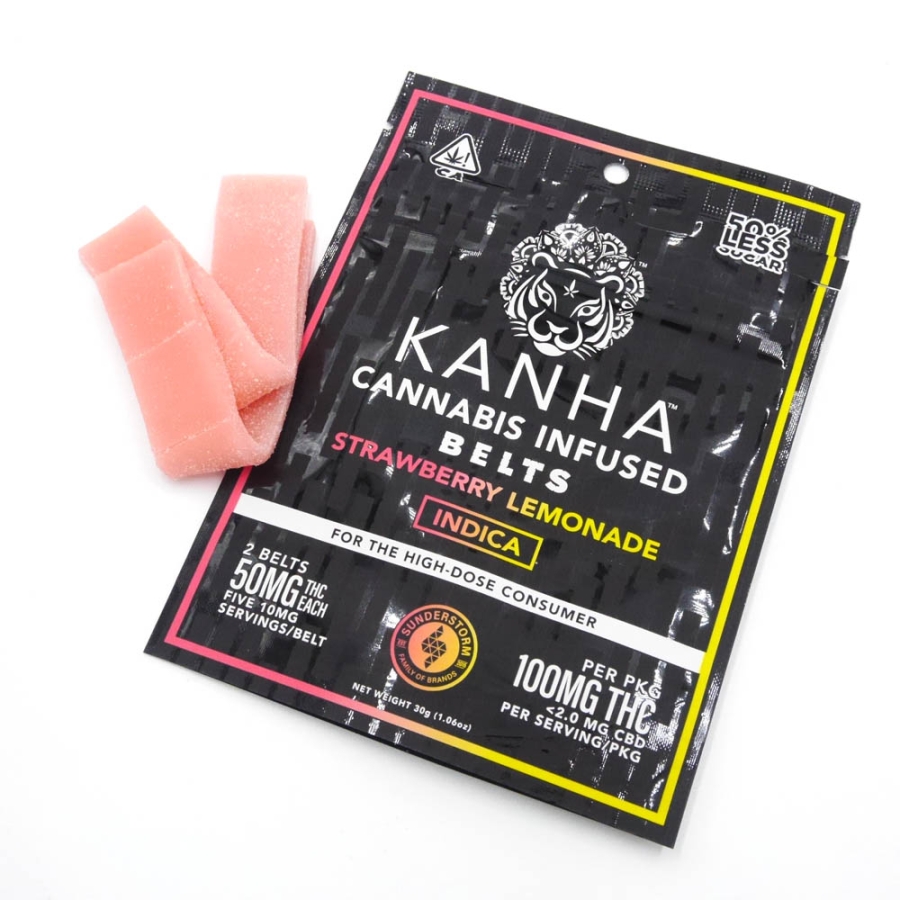 Kanha Gummies Sour Strawberry Lemonade 10pk