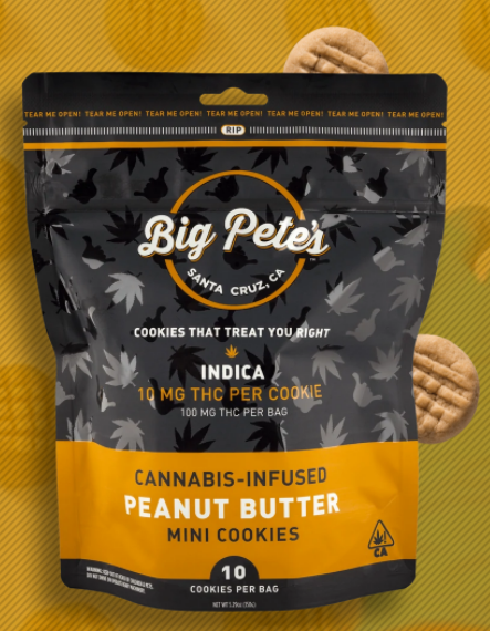Big Petes Baked Goods Peanut Butter Cookie Indica Single