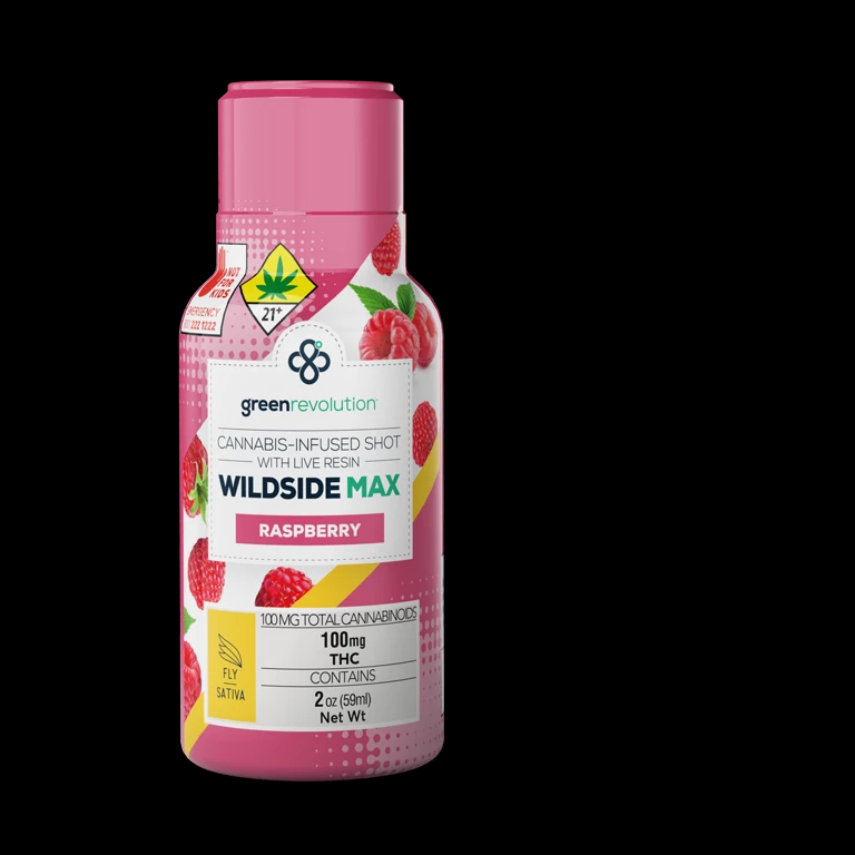 Green Revolution WildSide Max Shot CBD 40:1 Strawberry Lemonade