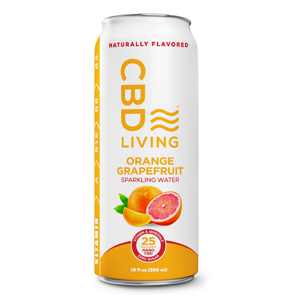 CBD Living Peach & Honey Sparkling Water