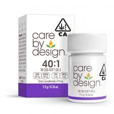 Care By Design 40:1 CBD Soft Gels 10ct