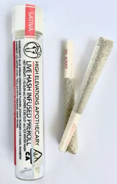 High Elevations Apothecary Pre Roll 2pk Blue Dream