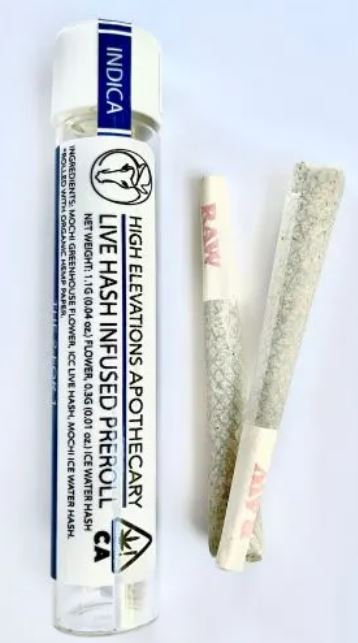 High Elevations Apothecary Pre Roll 2pk Mochi