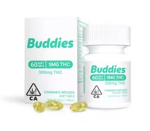 Buddies Distillate Capsules 60ct THC