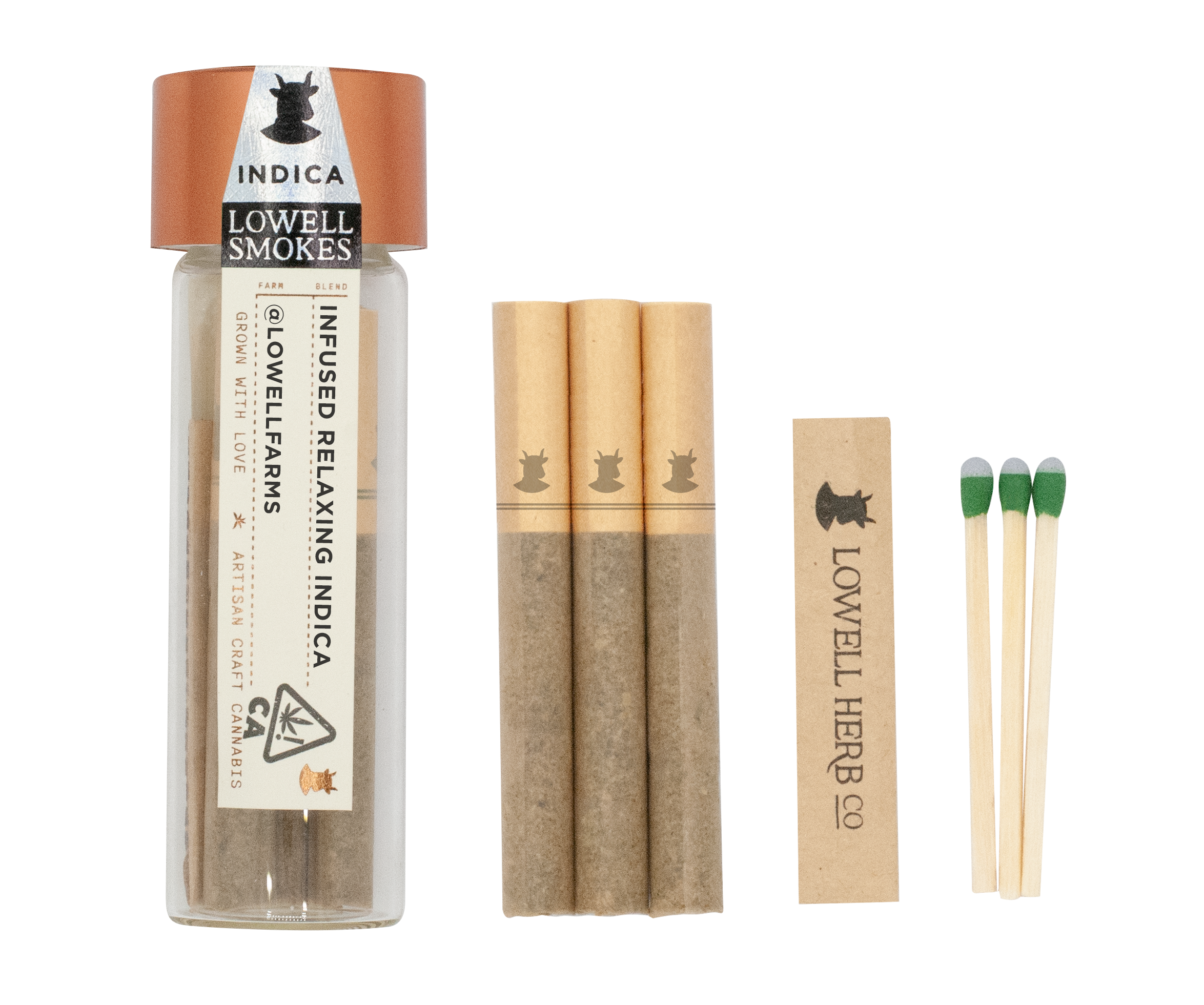 Lowell Smokes Infused Relaxing Indica 3-pack