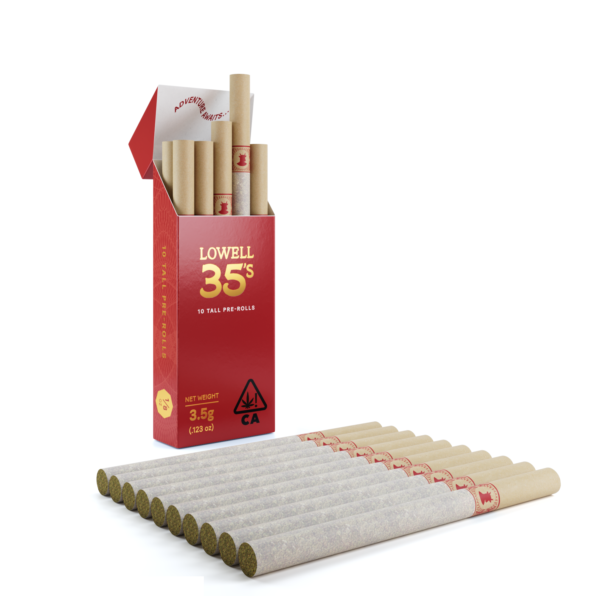 Lowell 35's Pre Roll Red 10pk
