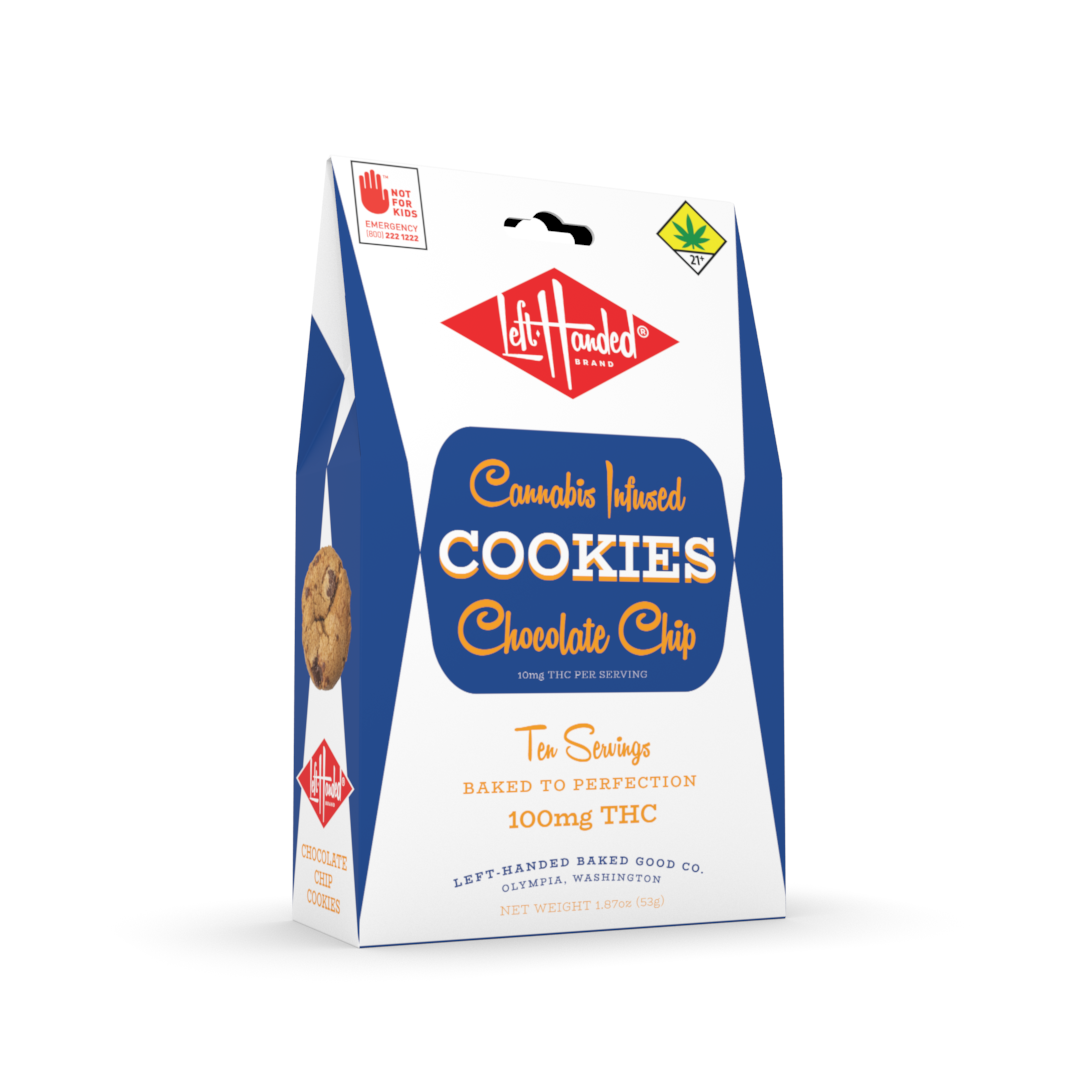 Left Handed Chocolate Chip Cookies 10pk