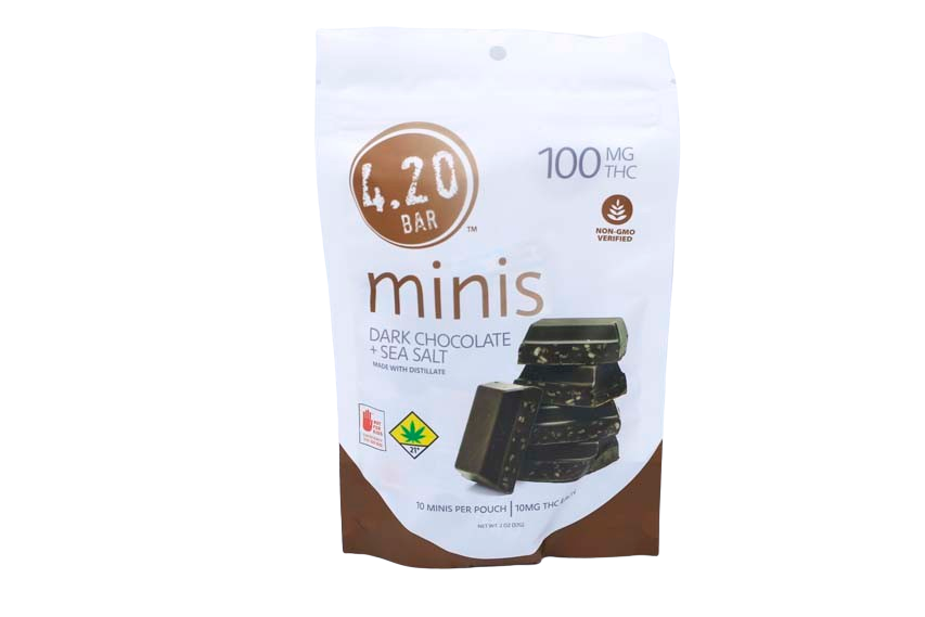 Evergreen Herbal 420 Minis CBD 10 to 1 Dark Choco Sea Salt