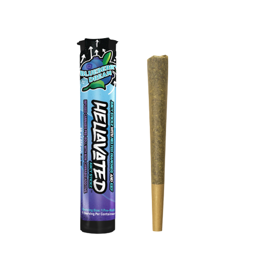 Hellavated Juicy Stickz Pre-Roll Infused Blueberry Dream
