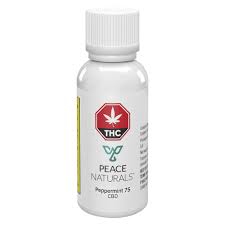 Peace Naturals - Peppermint 75 CBD Oil - Blend - 25mL